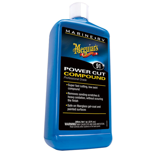 MEGUIAR'S #91 MARINE/RV PRO GRADE POWER CUT COMPOUND - 32OZ