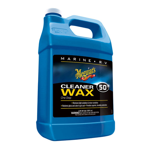 MEGUIAR'S #50 BOAT/RV CLEANER WAX - LIQUID 1 GALLON